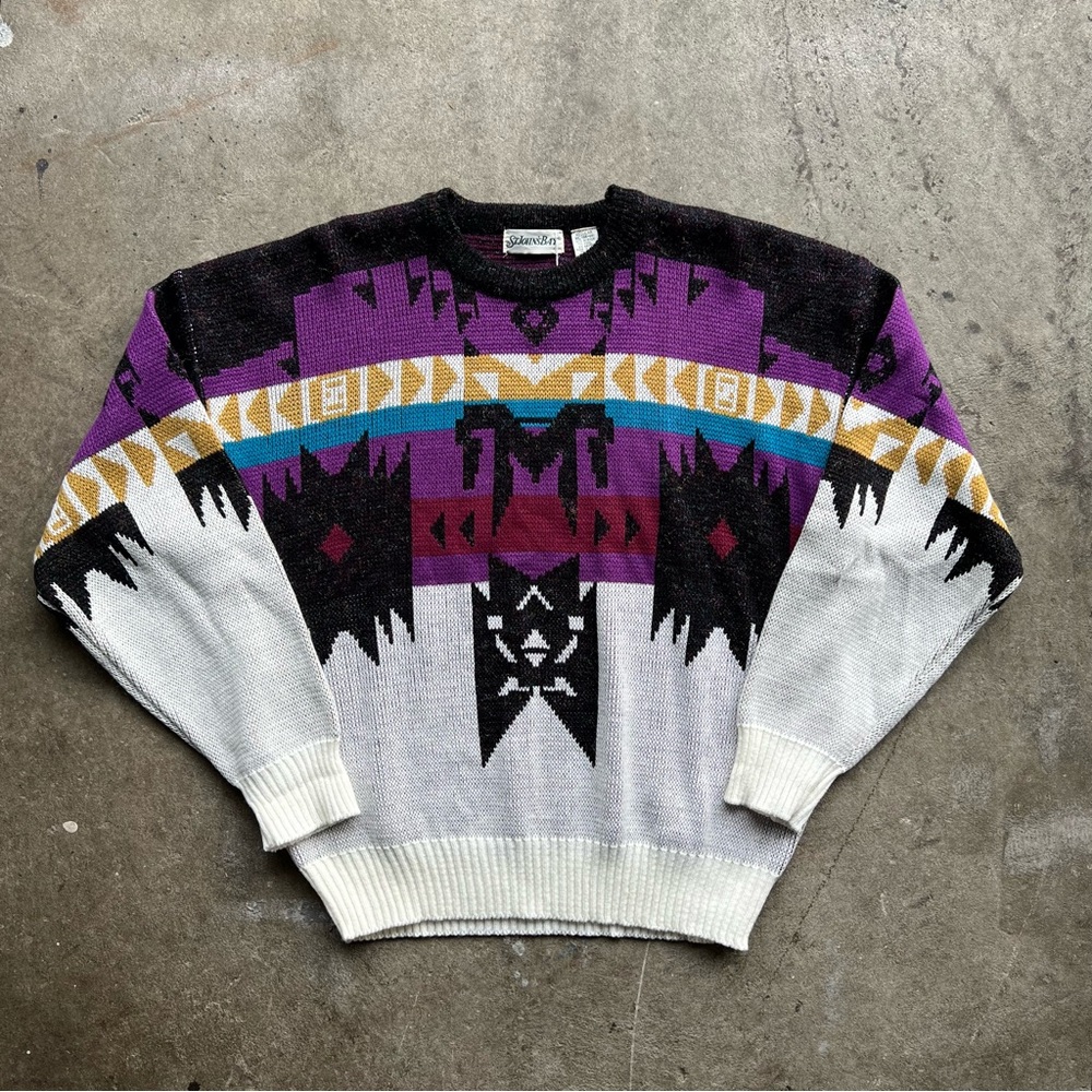 Vintage Southwestern Patterned Sweater